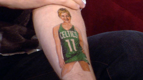 nba celtics fans funny tatoo tattoo crazy fanatics