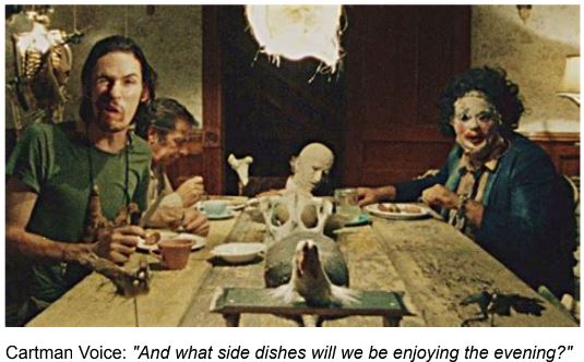 texas chainsaw massacre 1974 dinner scene